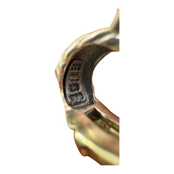 David Yurman Diamond, Gold & Silver Earrings - Picture 5 of 8